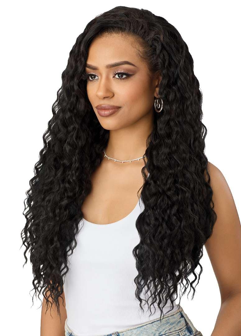 Outre Quick Weave Synthetic Half Wig - Rosewell (DR2/GINGER BROWN)