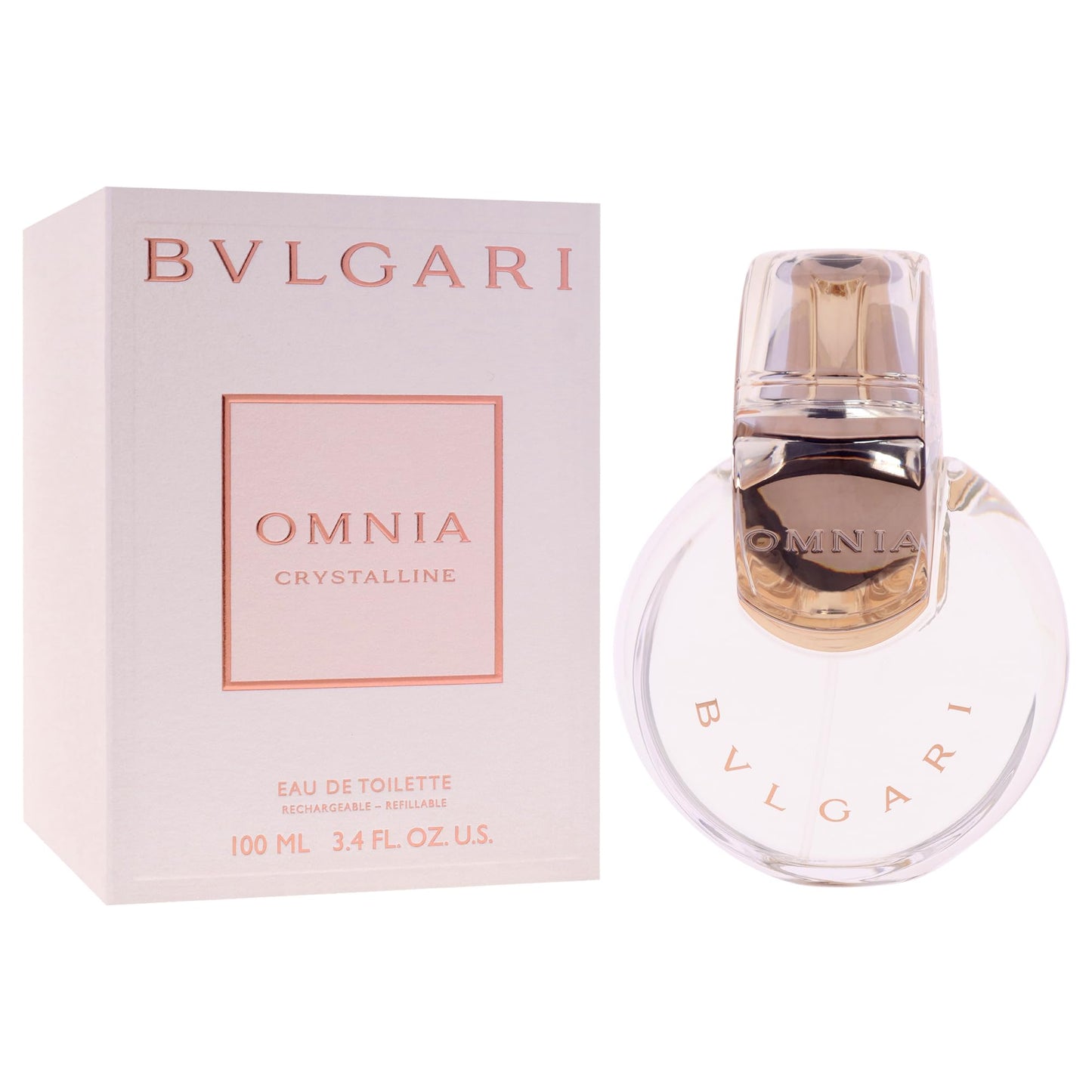 Bvlgari Omnia Crystalline by Bvlgari for Women - 3.4 oz EDT Spray (Refillable) Beauty & Personal Care BVLGARI