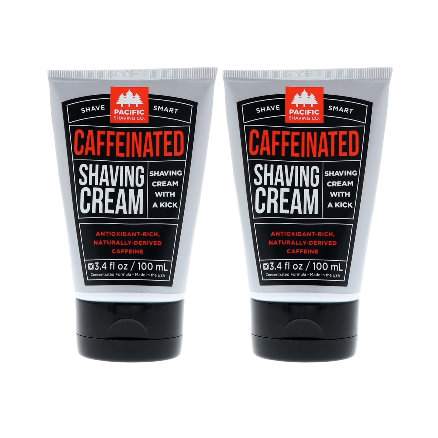 Pacific Shaving Company Caffeinated Shaving Cream - Caffeine, Shea Butter + Spearmint Antioxidant Shaving Cream - Clean Formula for Hydrating, Redness Beauty and Personal Care Pacific Shaving Company