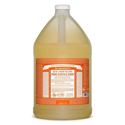 Dr. Bronner Magic 18-in-1 Hemp Tea Tree Pure Castile Soap, 1 Gallon Beauty & Personal Care Dr. Bronner's