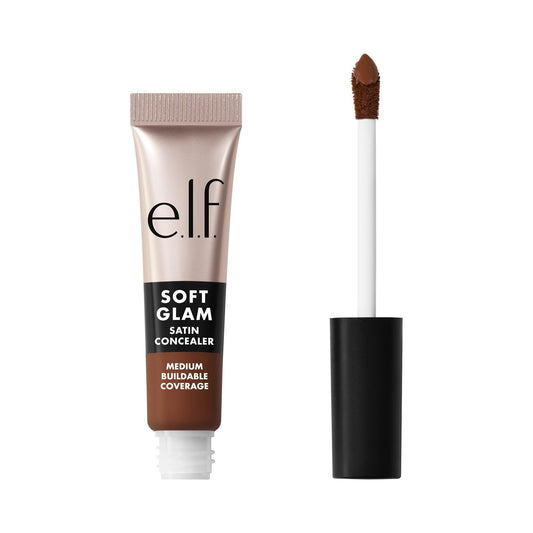 e.l.f. Soft Glam Satin Concealer, Medium Coverage For Blemishes & Under-Eye, Crease-Resistant, Long Lasting, Vegan , 52 Deep Cool Beauty & Personal Care e.l.f.