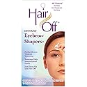 Hair Off Instant Eyebrow Shapers - Fast, Easy, & Mistake Proof Waxing Strips - Natural & Pain-Free Eyebrow Waxing Kit -Wax Strips for Hair Removal Beauty & Personal Care Hair Off