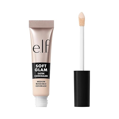 e.l.f. Soft Glam Satin Concealer, Medium Coverage For Blemishes & Under-Eye, Crease-Resistant, Long Lasting, Vegan , 10 Fair Cool Beauty & Personal Care e.l.f.