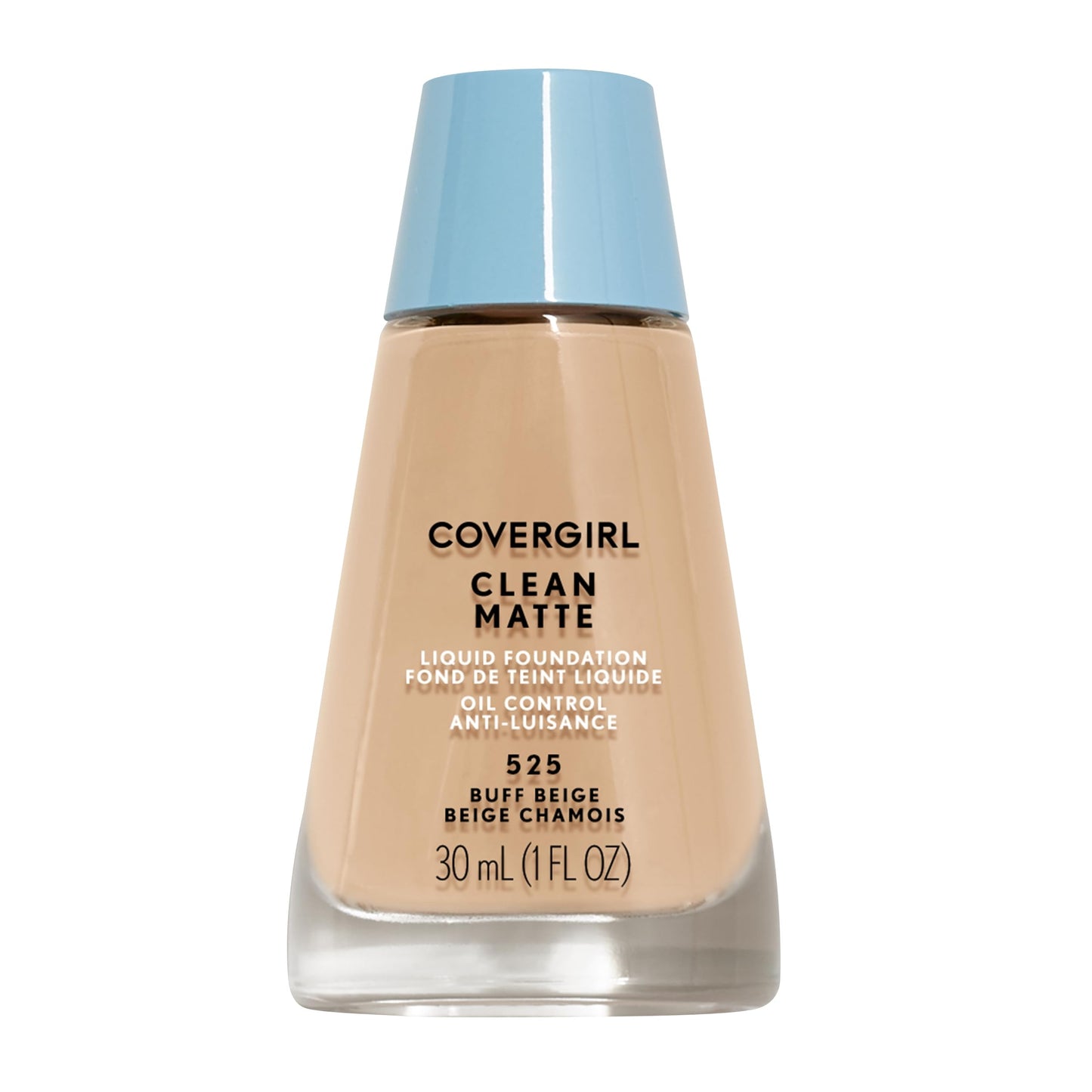 COVERGIRL Clean Matte Liquid Foundation Buff Beige 525, 1 oz (packaging may vary) Beauty & Personal Care COVERGIRL