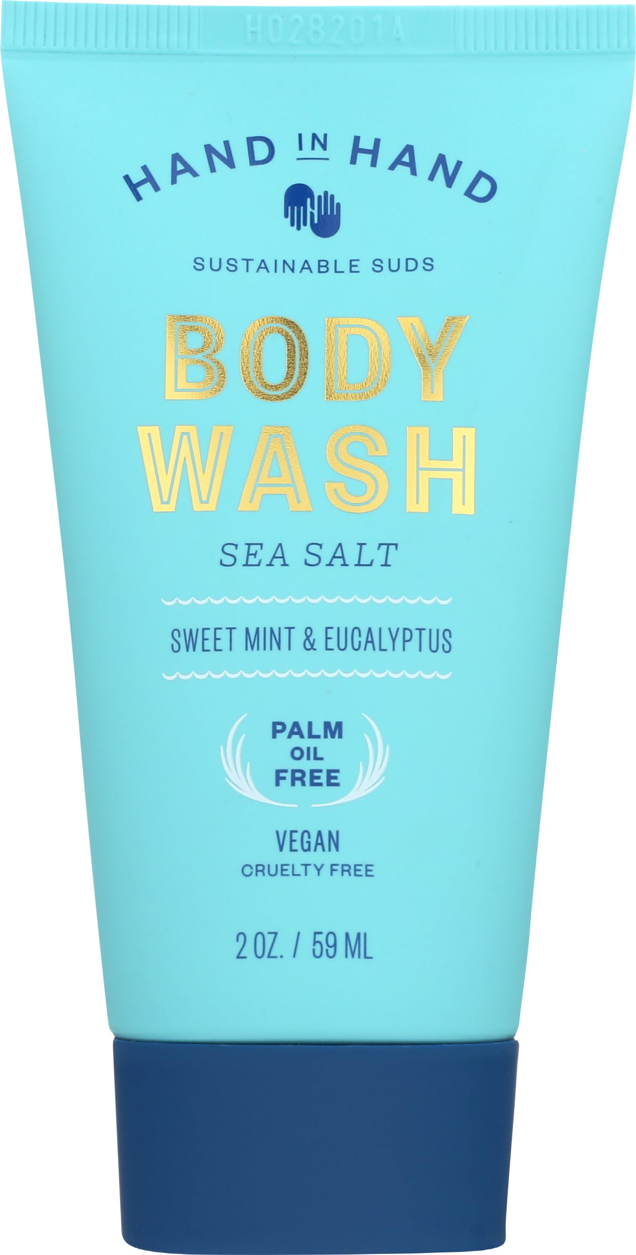 Hand In Hand, Body Wash Mini Sea Salt Sweet Mint Eucalyptus, 2 Fl Oz Beauty & Personal Care Hand in Hand