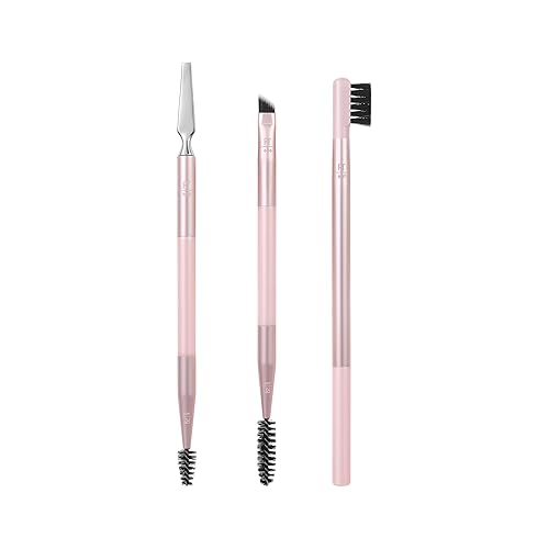 Real Techniques Brow Styling Set, For Lifting Brows, Fill & Style, Dual-ended Makeup Brushes, Full Kit for Eyebrows, Get Full, Laminated, or Natural Beauty & Personal Care Real Techniques