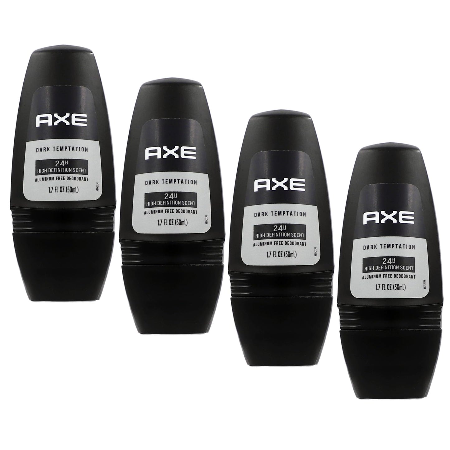 Axe Dark Temptation Roll-on Deodorant, Black, 1.7 Fluid Ounce, Pack of 4, Long-Lasting Protection Beauty and Personal Care UNILEVER INTL