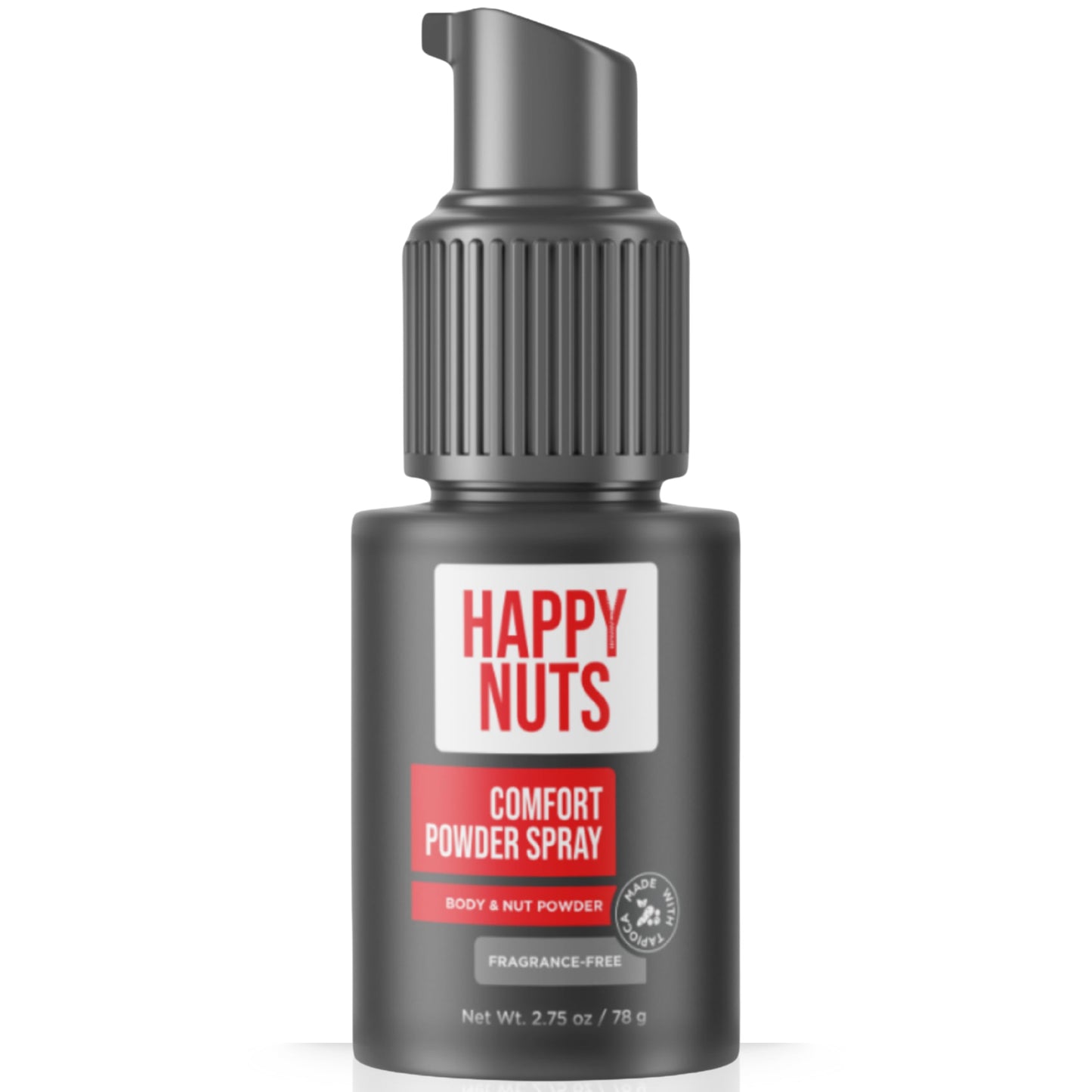 HAPPY NUTS Comfort Powder Spray Deodorant For Men: Anti-Chafing, Sweat and Odor Control for Jock Itch, Aluminum-Free, 2.75 oz (1 Pack), Fragrance-Free Beauty and Personal Care HAPPY NUTS Default Title