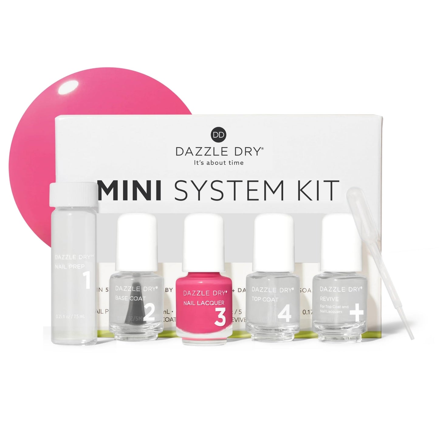 Dazzle Dry Mini Kit - Raspberry Crème - 4 Step System (5 Piece Kit) Beauty and Personal Care Dazzle Dry