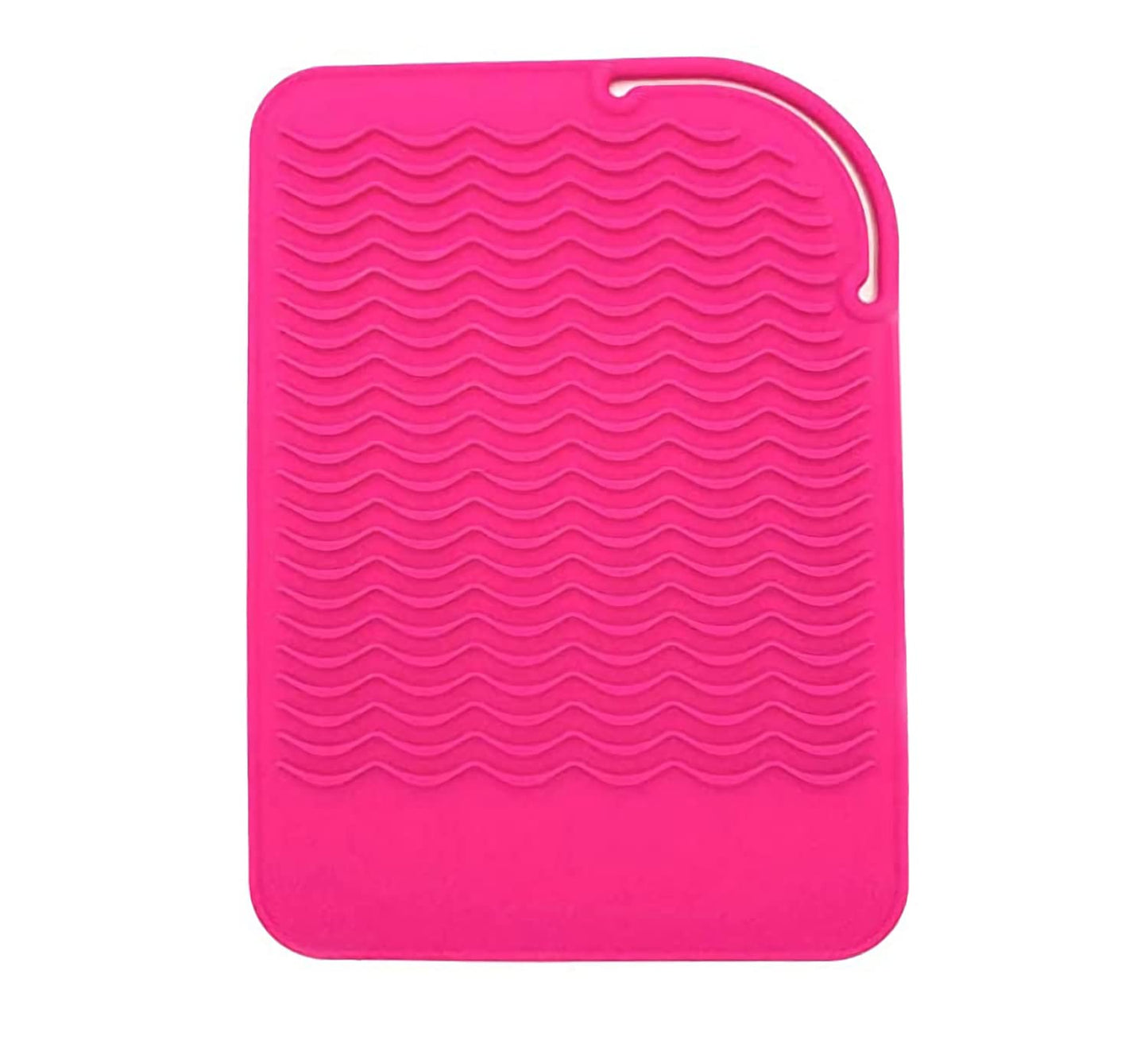 Heat Resistant Mat for Curling Iron, Flat Irons and Hair Straightener Hair Styling Tools 9" x 6.5", Food Grade Silicone, Pink Beauty & Personal Care AFT90