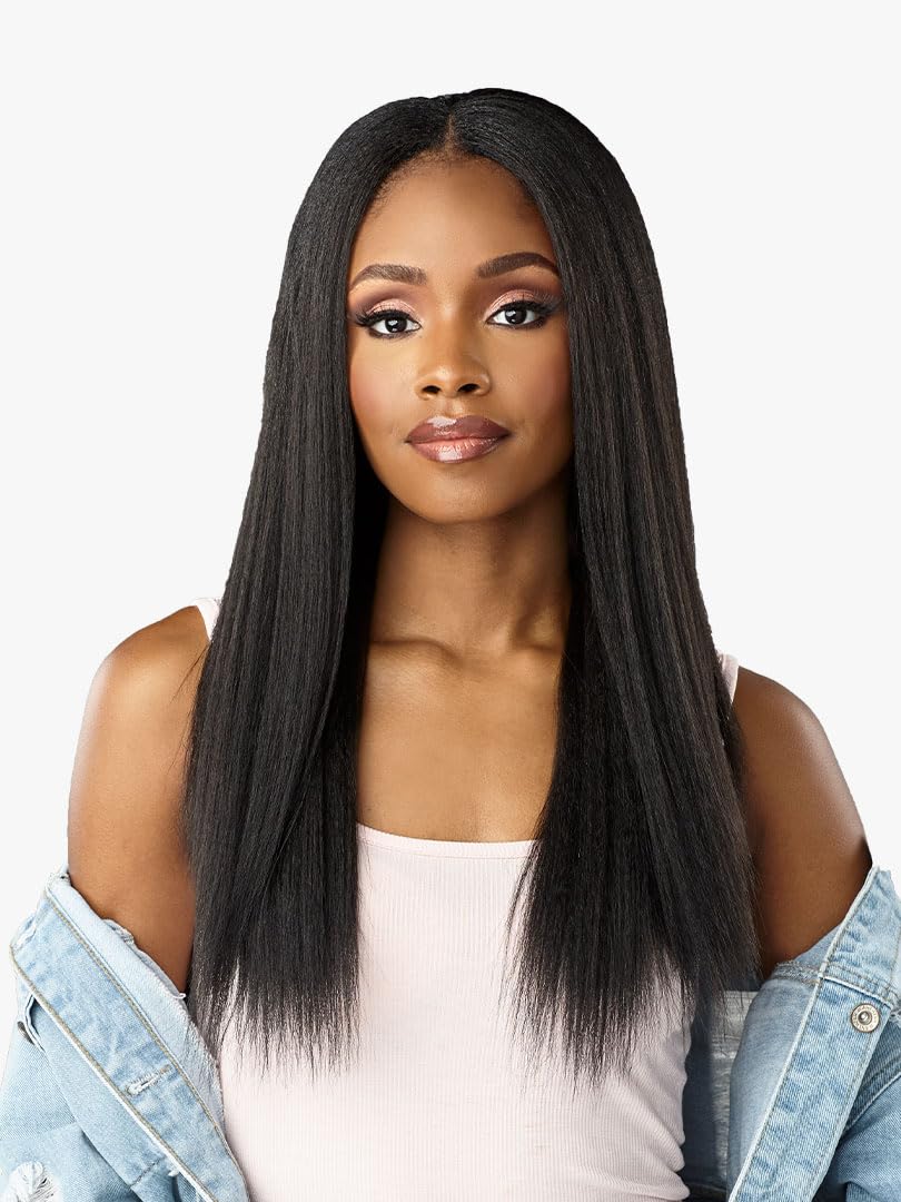 Sensationnel Curls Kinks & Co Synthetic Hair Clip ins - ALPHA WOMAN 18 (Color:1B Off Black)