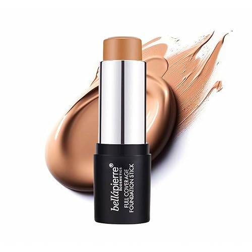 bellapierre Mineral Foundation Stick | Full Coverage Matte Finish | Cruelty Free | Non-Toxic and Paraben Free | Compact Tube - 0.35 Oz - Deep Beauty & Personal Care bellapierre