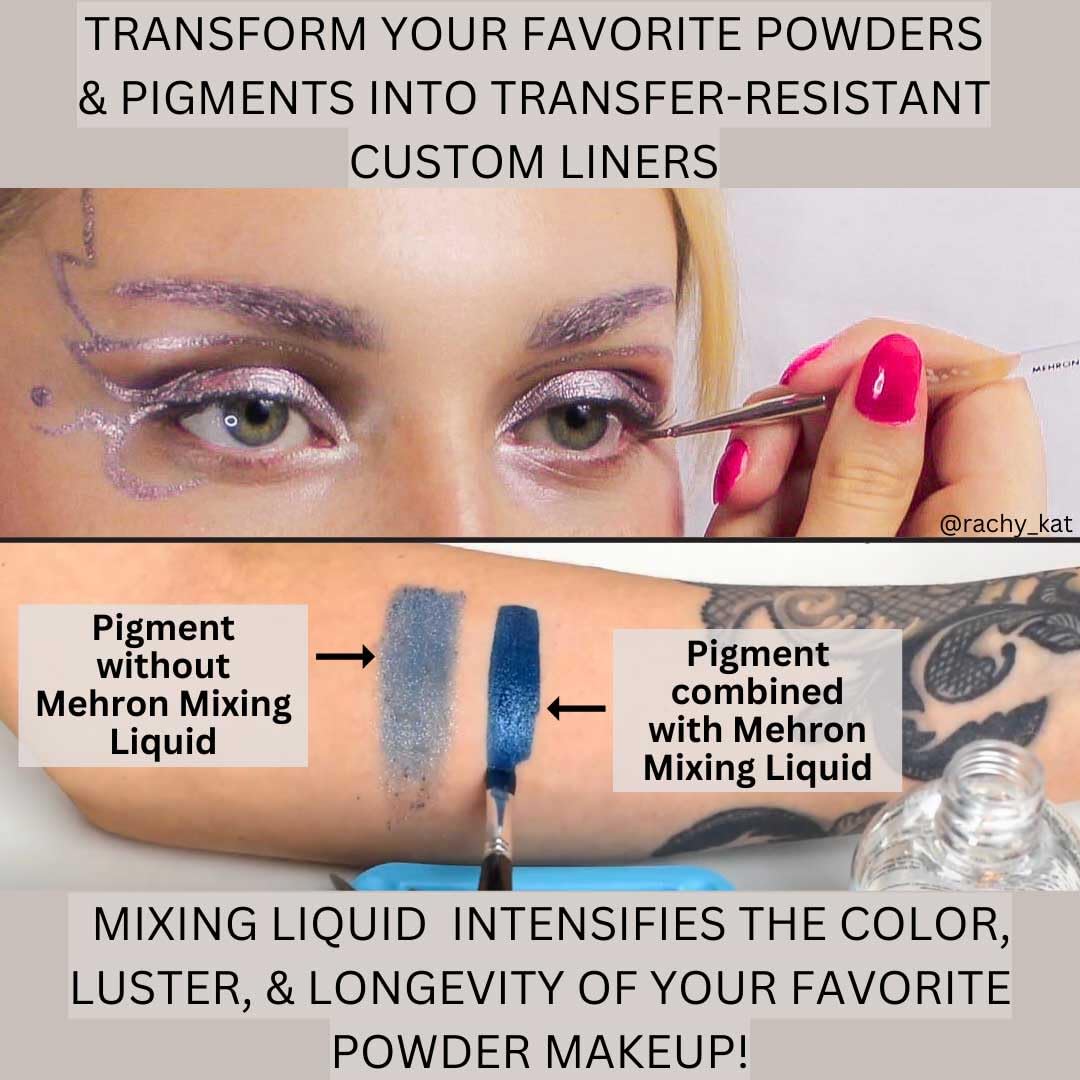 Mehron Makeup Mixing Liquid | Water Resistant For All Day Wear | Multi-Use Makeup Transformer | Eyeliner Mixing Medium | Clear 4.5 fl oz (133 ml) Beauty & Personal Care Mehron