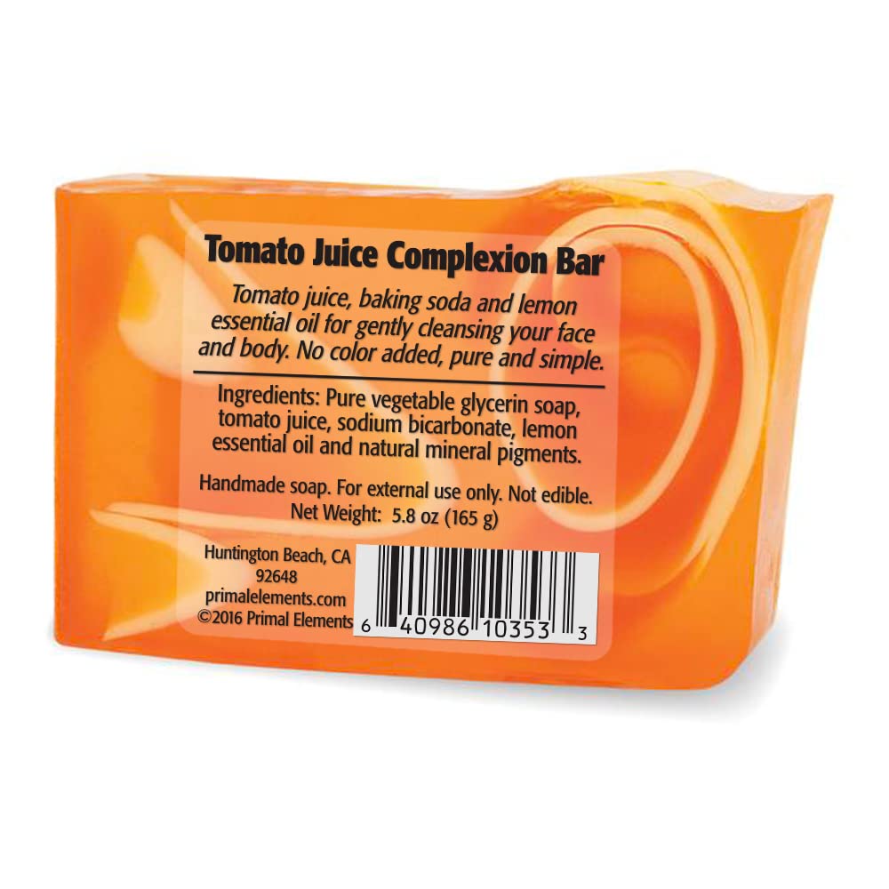 Primal Elements Bar Soap, Tomato Juice Complexion, 5.8 Ounce Beauty & Personal Care Primal Elements
