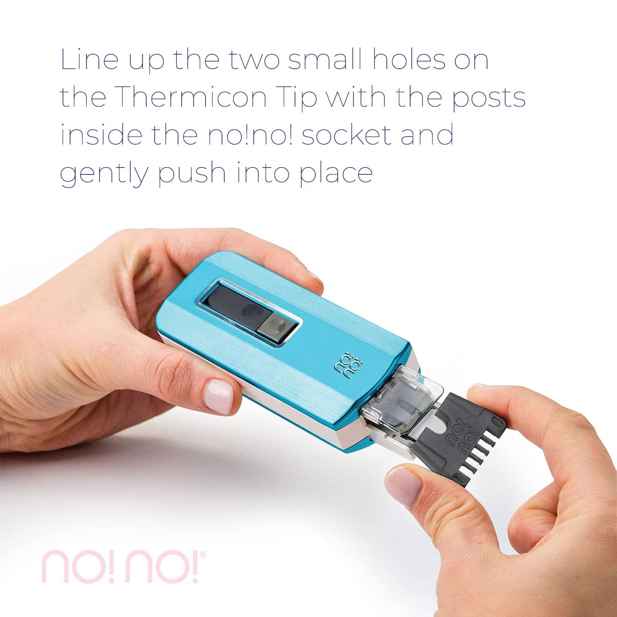 no!no! Thermicon Narrow Tip Refill Pack - Hair Removal for Women - Flawless Replacement Heads Attach to Device for a Smooth Hairless Face, Underarm Beauty and Personal Care no!no!