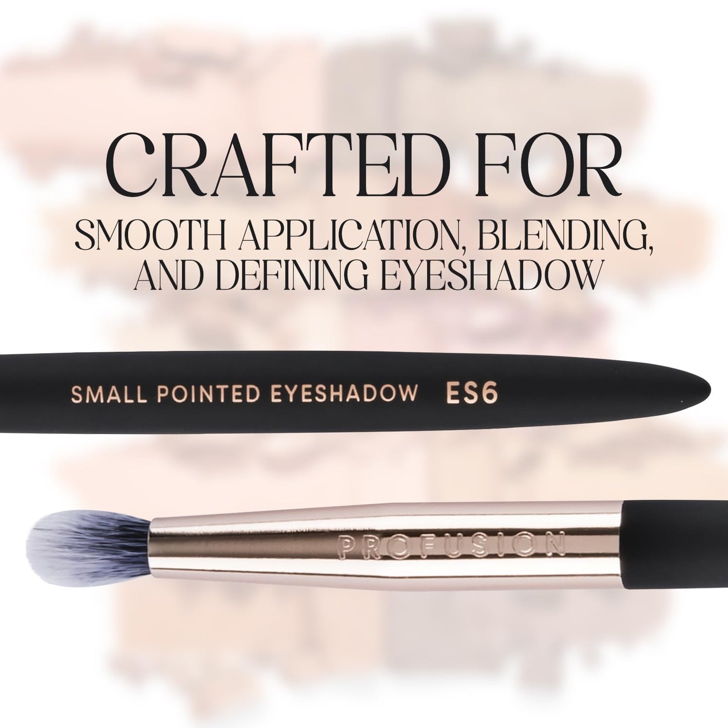 Profusion Cosmetics Small Pointed Eyeshadow Brush - Soft Synthetic Bristles for Detailed Application, Flawless Blending & Comfortable Grip Handle Beauty & Personal Care Profusion Cosmetics