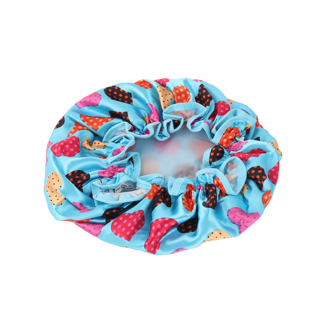Ruilogod Polyester Heart Pattern Lady Hair Protector Water Resistant Elastic Spa Bathing Shower Cap (id: 6cd d9c 67d 6ae 633 Beauty and Personal Care Ruilogod