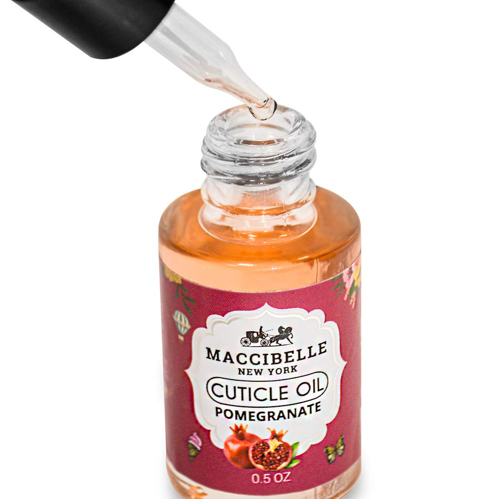 Maccibelle Cuticle Oil 0.5 oz for Dry Cracked Cuticles (Pomegranate) Beauty & Personal Care Maccibelle
