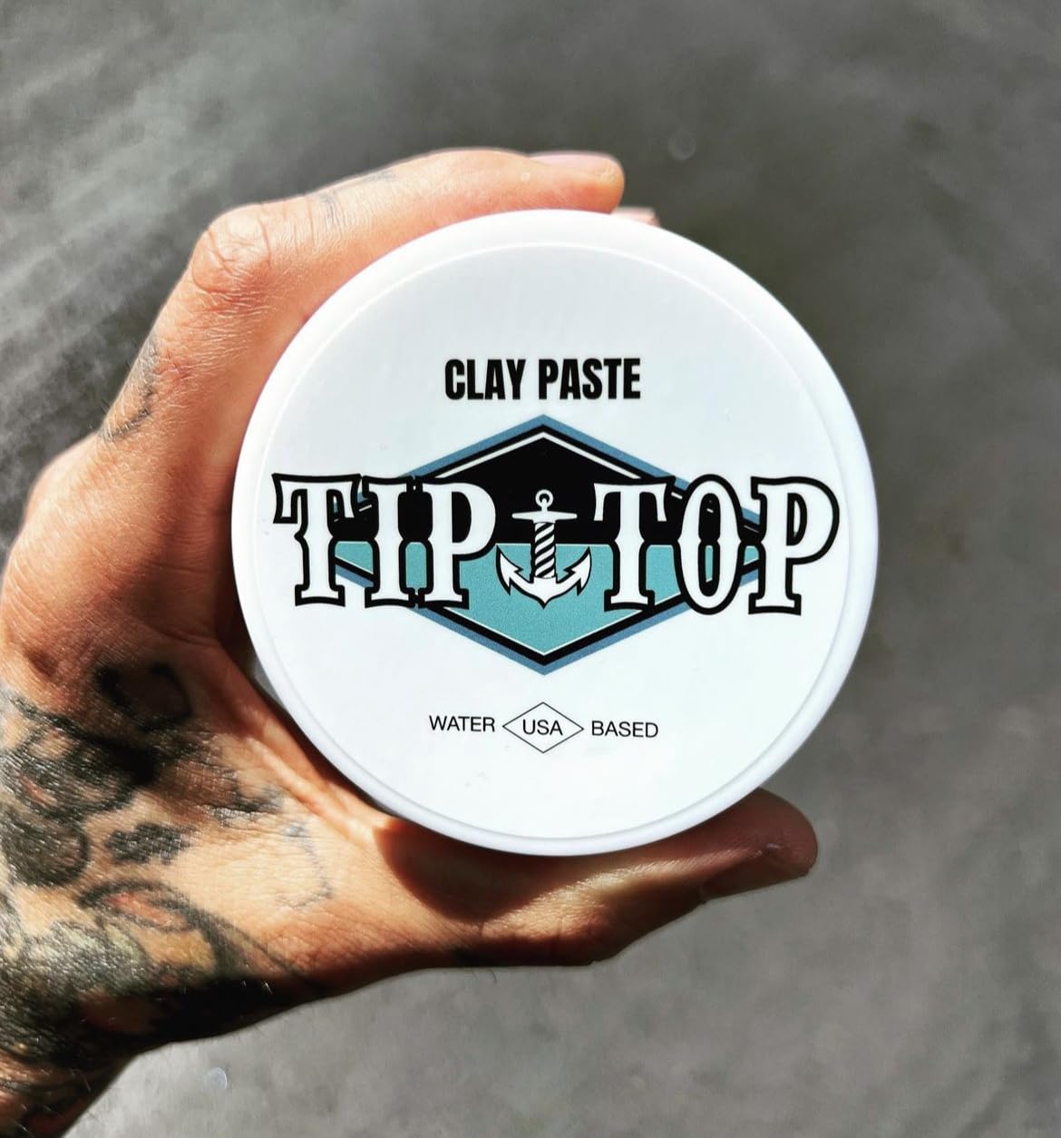 Tip Top Ocean Breeze Clay Paste - Volumizing Medium Hold, Natural Finish - Water Based Clay Pomade, Create Thicker Fuller Hair 4.25oz Beauty & Personal Care Tip Top Pomade
