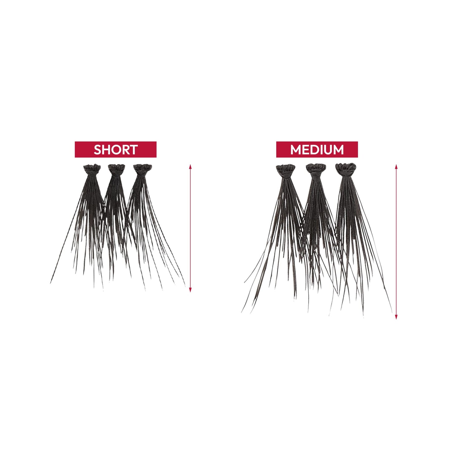 iENVY False Eyelashes Triple Black Knotted Individual Trio Lashes 3X Volume Reusable Eyelash Clusters (S/M) Beauty & Personal Care i•ENVY