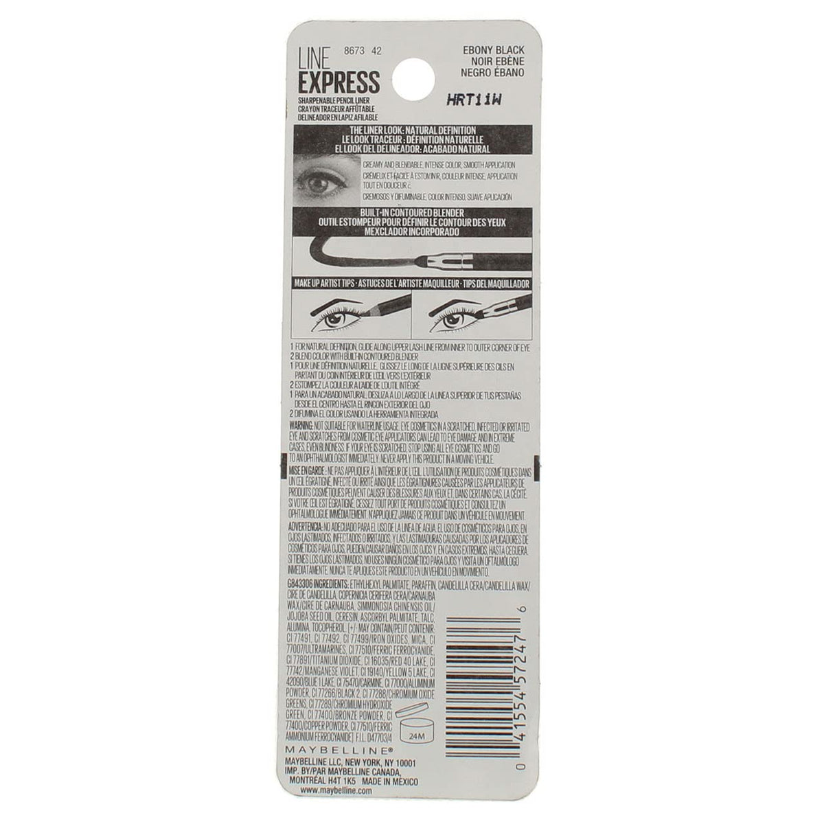 (3 Pack) Maybelline New York Line Express Eyeliner, Ebony Black 901, 0.035 Ounce