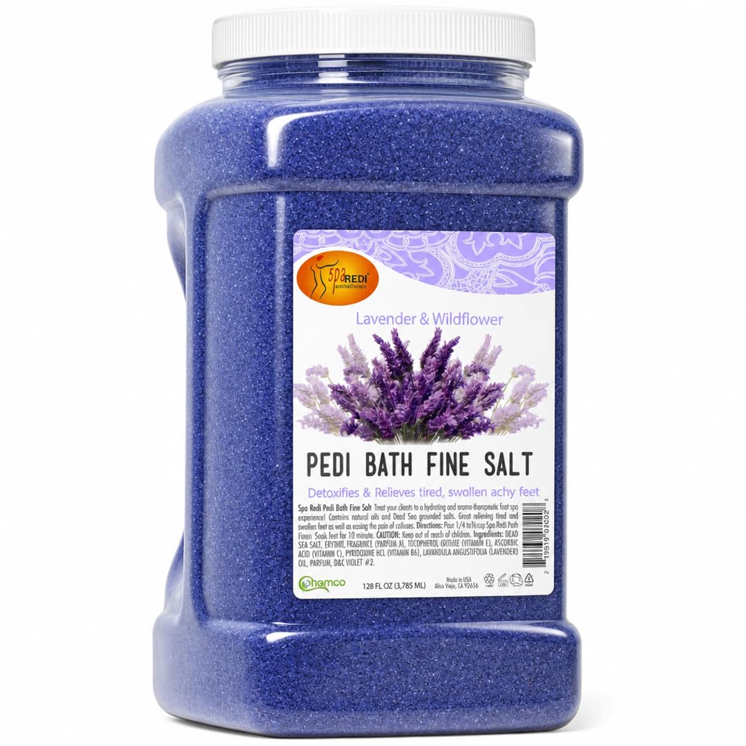 SPA REDI Foot Soak for Pedicure Preparation & Therapeutic Foot Treatment - Pure Mineral Power for Superior Detoxification & Deep Skin Nourishment Beauty and Personal Care SPA REDI