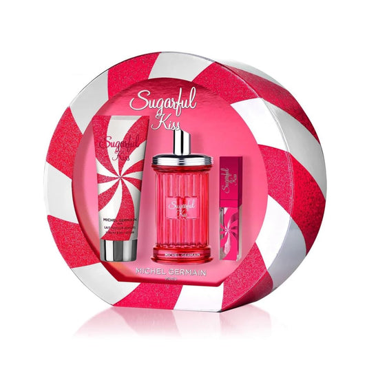 Michel Germain Sugarful Kiss Eau de Parfum, Notes of Juicy Ripe Cherries, Peony Blooms, Powdered Vanilla Sugar, 3-Piece Gift Set Beauty & Personal Care Michel Germain