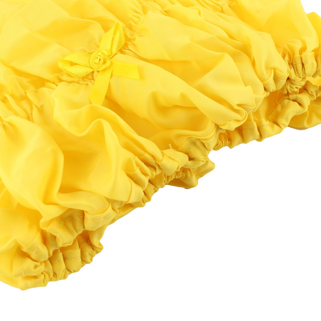 Ruilogod Lady Bowknot Decor Elastic Band Waterproof Shower Bath Cap Hat Yellow (id: 9a4 f10 e0a fe3 cd0 Beauty and Personal Care Ruilogod