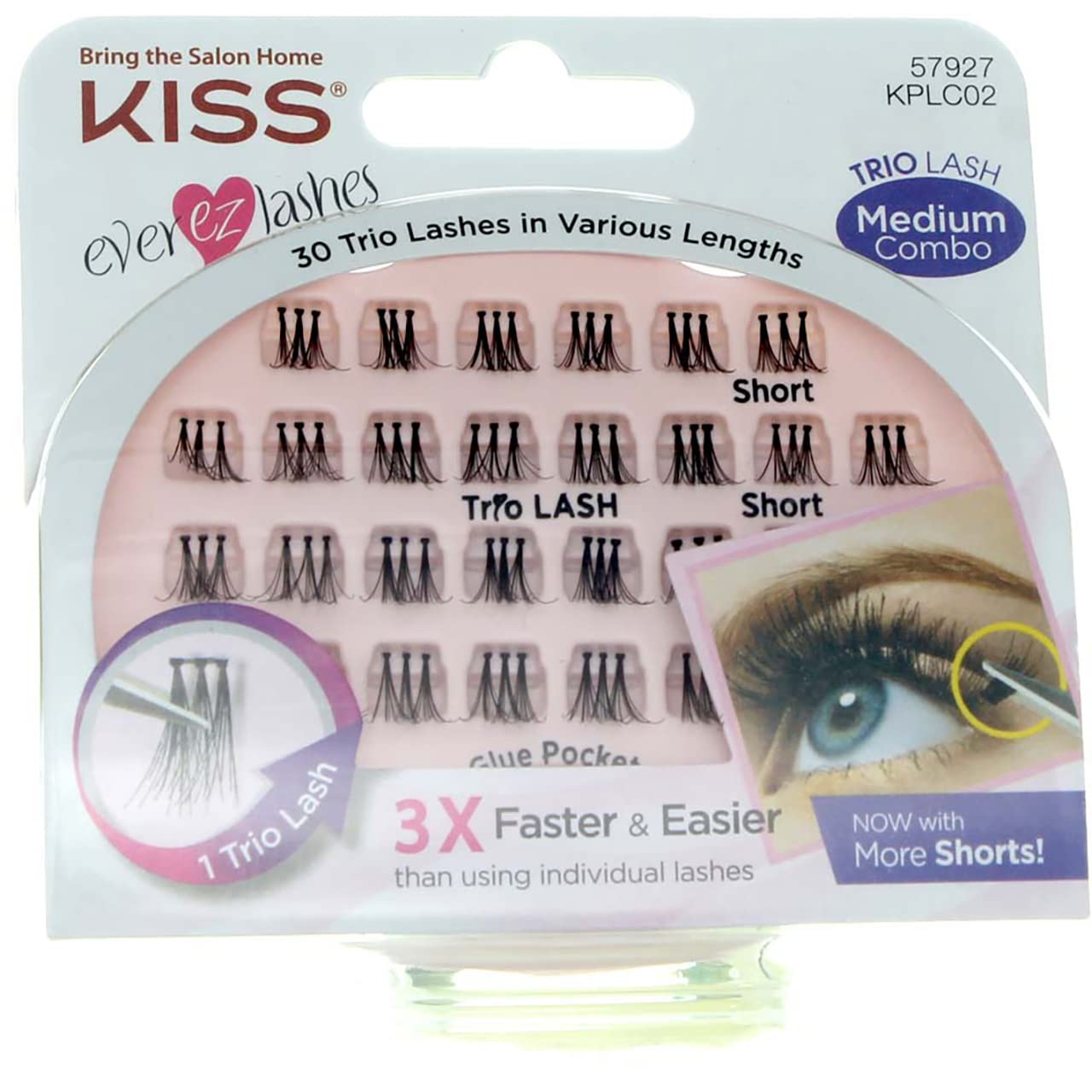 Kiss Ever-Ez Trio Lashes Medium Combo Beauty & Personal Care KISS