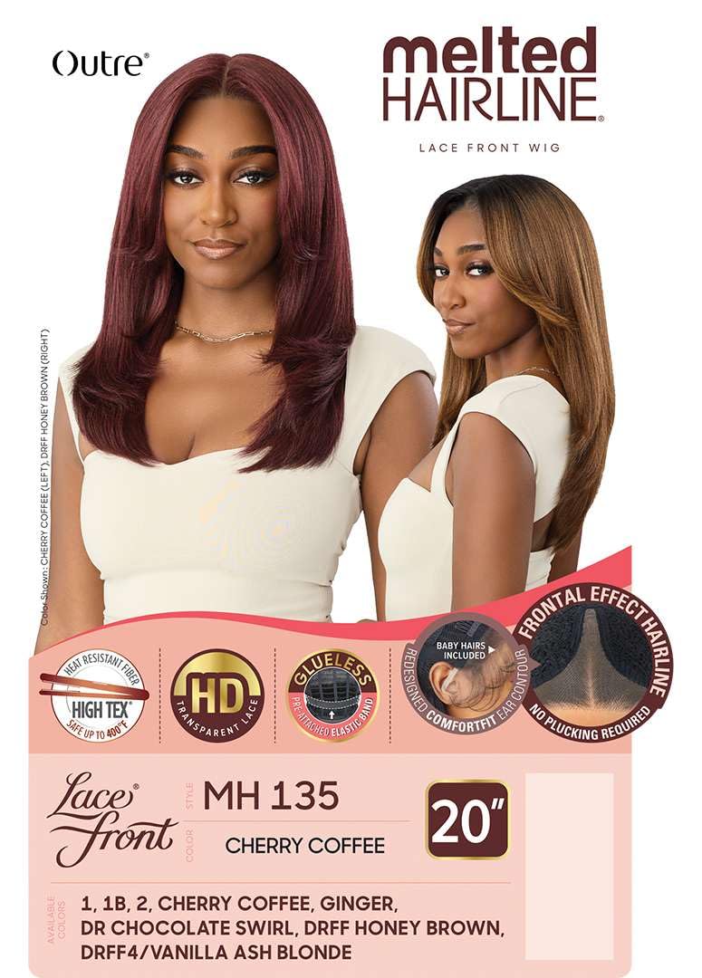 Outre Lace Front Wig - Melted Hairline - MH 135 (DARK BROWN 2)