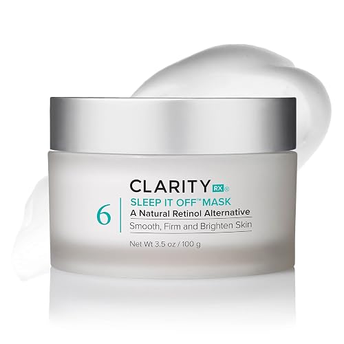 ClarityRx Sleep It Off Natural Retinol Alternative Overnight Treatment, Anti-Aging Face Mask, Natural Plant-Based Leave-On Moisturizer, Minimizes Dark Beauty & Personal Care ClarityRx
