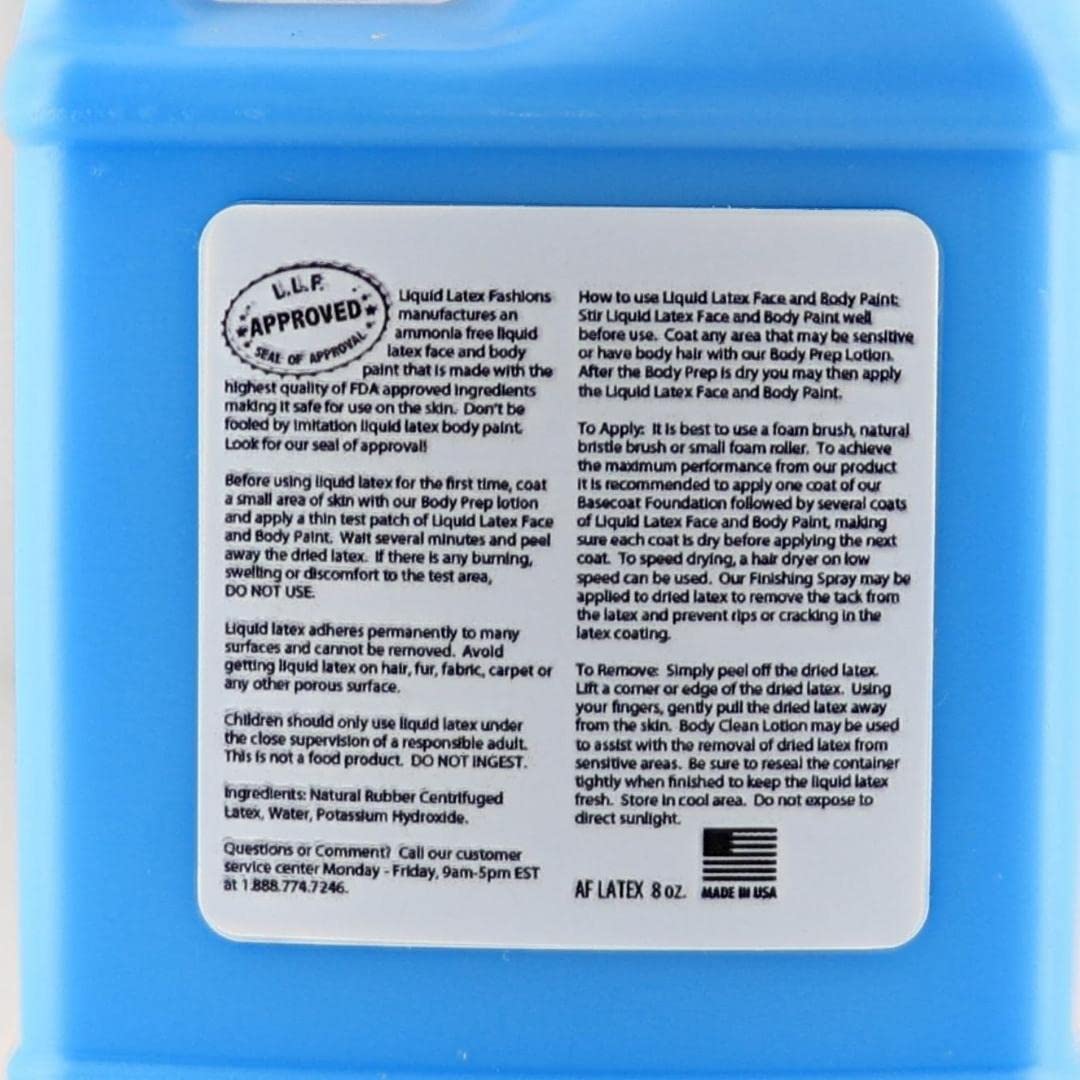 Liquid Latex Fashions- Ammonia Free Natural Face paint for Kids and Adults, Ideal for Artwork, Party, School Plays, Cosplays and Concerts Beauty & Personal Care Liquid Latex Fashions