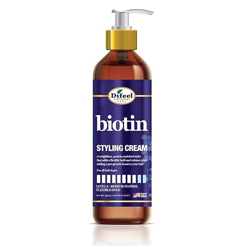 Difeel Biotin Styling Cream 12 ounce - Level 8:Medium-to-Firm, Flexible Hold Styling Cream Beauty & Personal Care Difeel