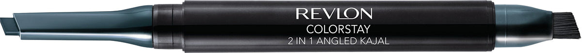 Revlon ColorStay 2-in-1 Angled Kajal Eyeliner, Waterproof Eye Makeup with Smudge Brush for Smokey Eyes, Evergreen (103), 0.01 oz Beauty & Personal Care REVLON