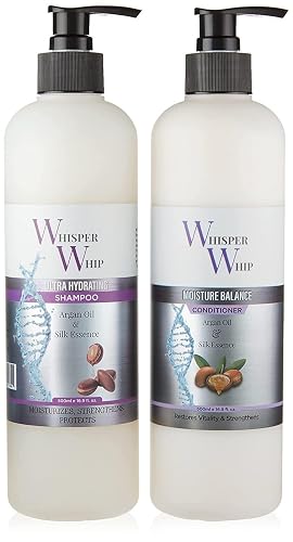 Whisper Whip Combo Set with Ultra Hydrating Shampoo and Moisture Balance Conditioner (2x16oz.) Beauty & Personal Care Whisper Whip