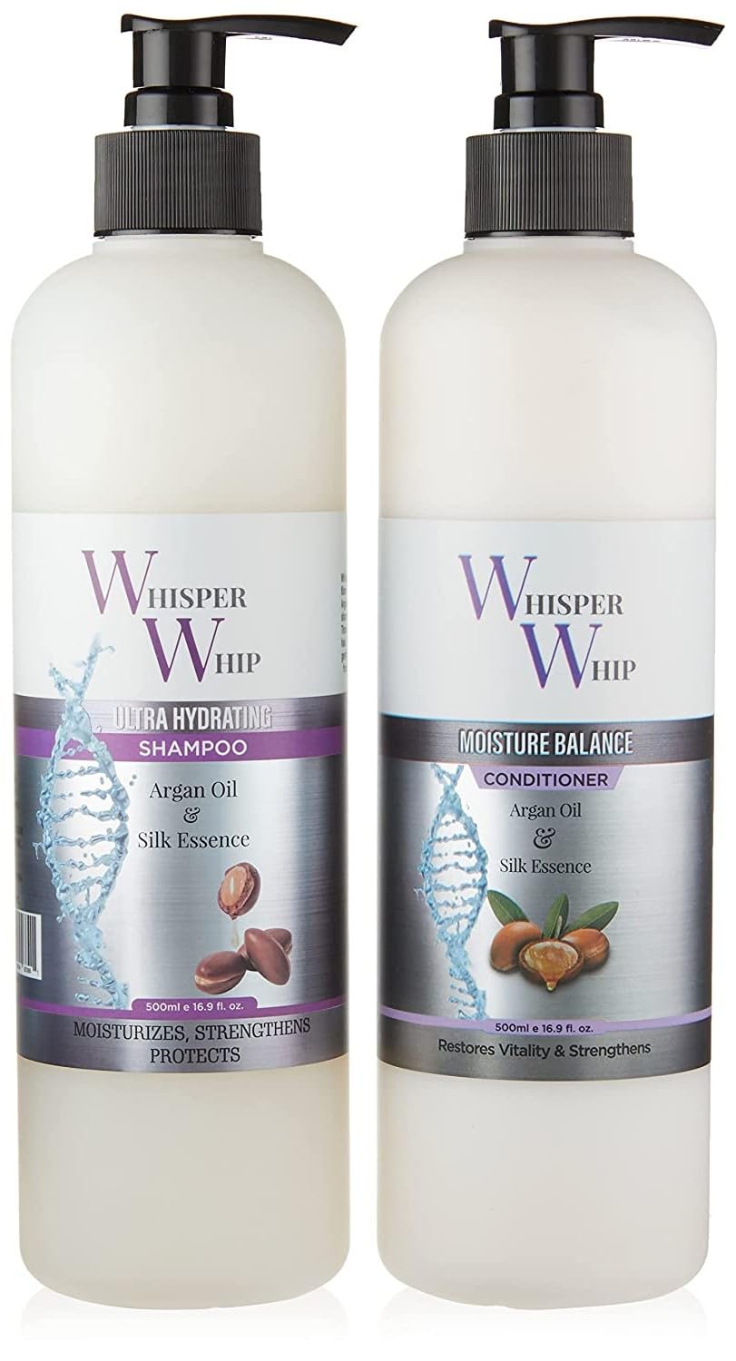 Whisper Whip Combo Set with Ultra Hydrating Shampoo and Moisture Balance Conditioner (2x16oz.) Beauty & Personal Care Whisper Whip