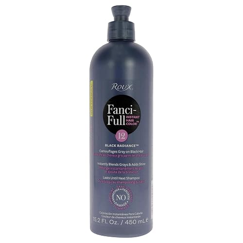 Roux Fanci-Full Rinse Instant Hair Color - 12 Black Radiance Hair Color Unisex 15.2 oz Beauty & Personal Care Roux
