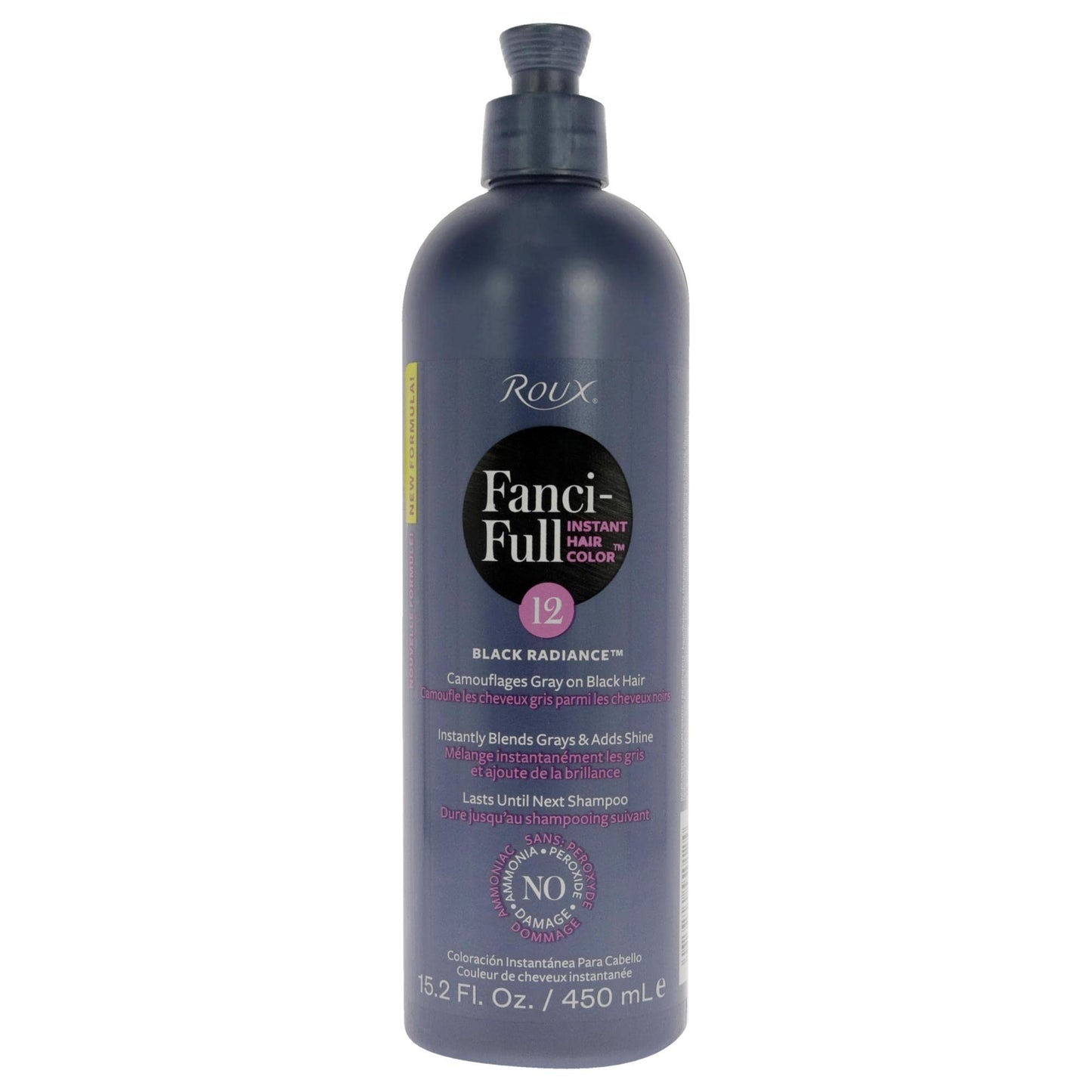 Roux Fanci-Full Rinse Instant Hair Color - 12 Black Radiance Hair Color Unisex 15.2 oz Beauty & Personal Care Roux