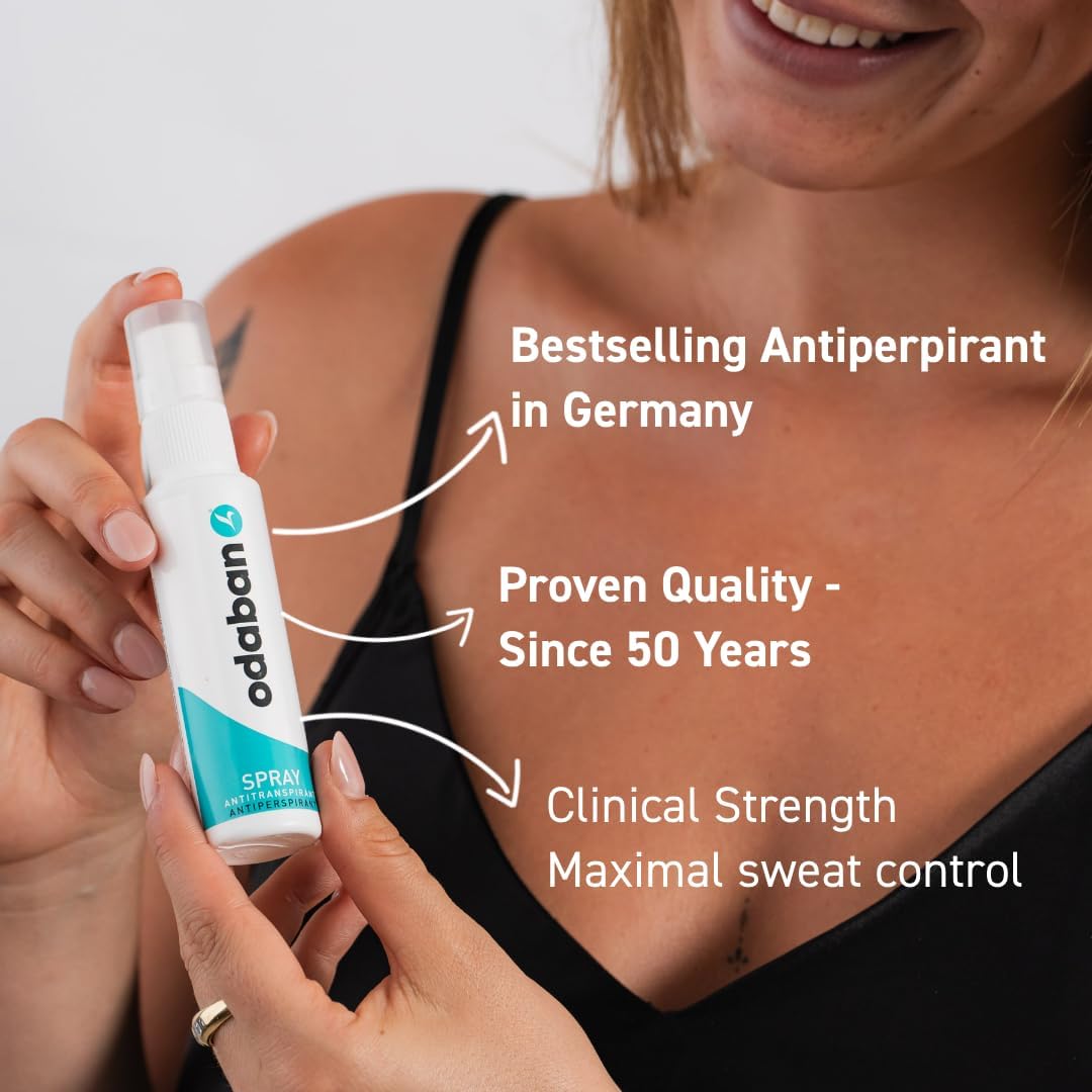 odaban antiperspirant deodorant, clinical strenght & protection, deodorant for men & women for excissive sweating and Hyperhidrosis, fragrance-free 1 Beauty and Personal Care ODABAN ANTIPERPSPIRANT