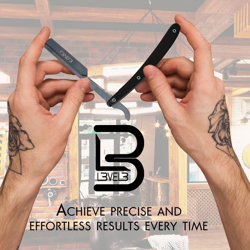 L3 - Level 3 Turkish Razor - Rust Free Straight Edge Razor (Black) Beauty and Personal Care L3