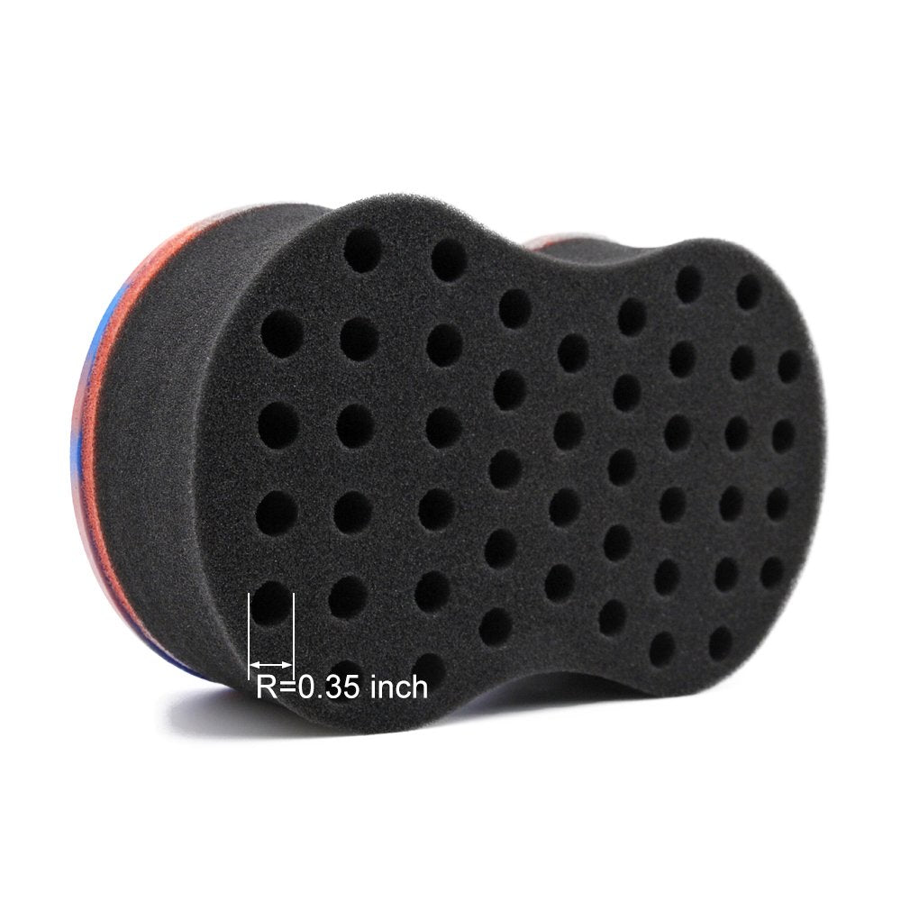BEWAVE Hair Brush Sponge Twist Wave Barber Tool For Dreads Afro Locs Twist Curl Coil Black, 1 Pc with 1 Pc Hair Pick Beauty & Personal Care BEWAVE