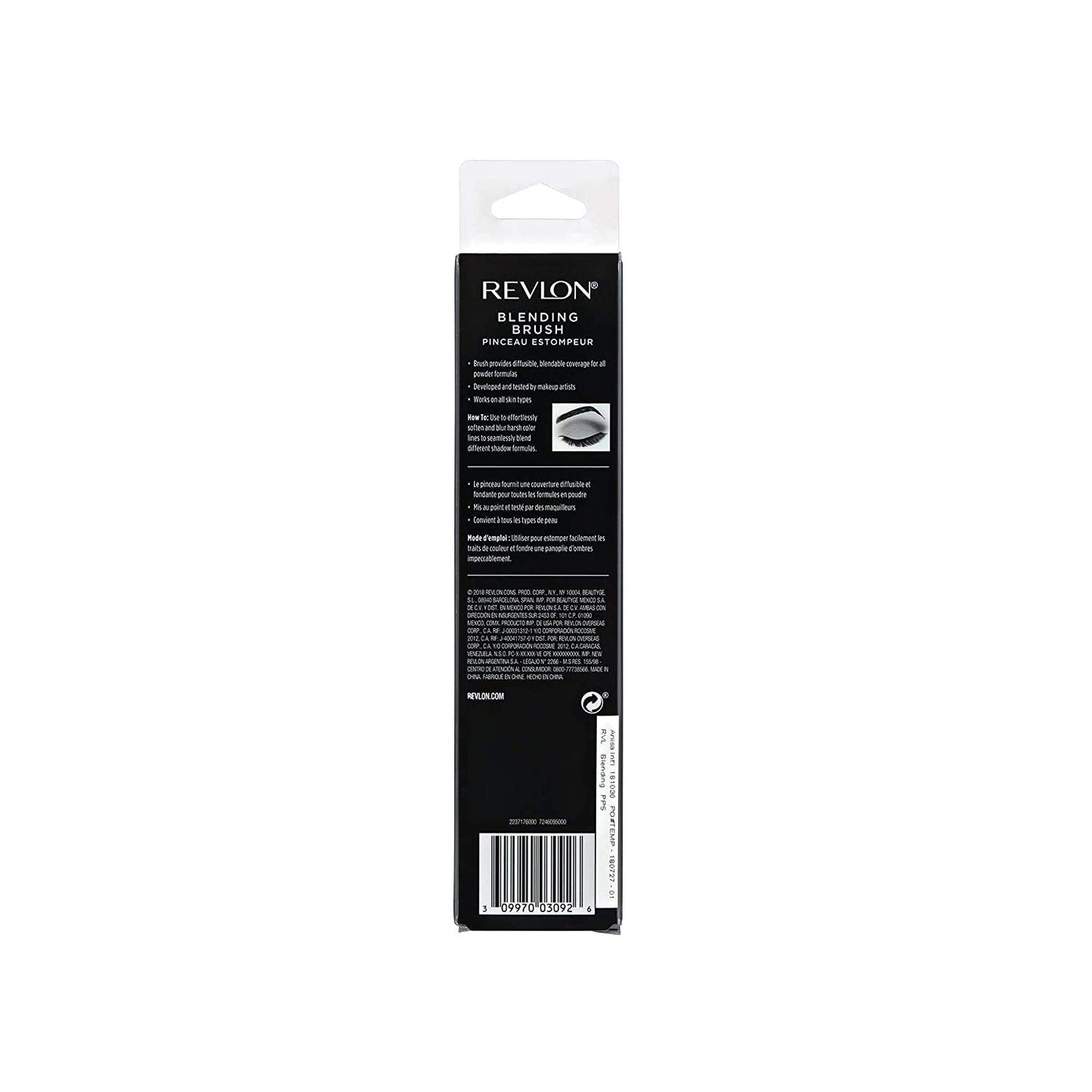 Revlon Blending Shadow Brush, Angled Eyeshadow Makeup Brush, Vegan and Coated Beauty & Personal Care REVLON
