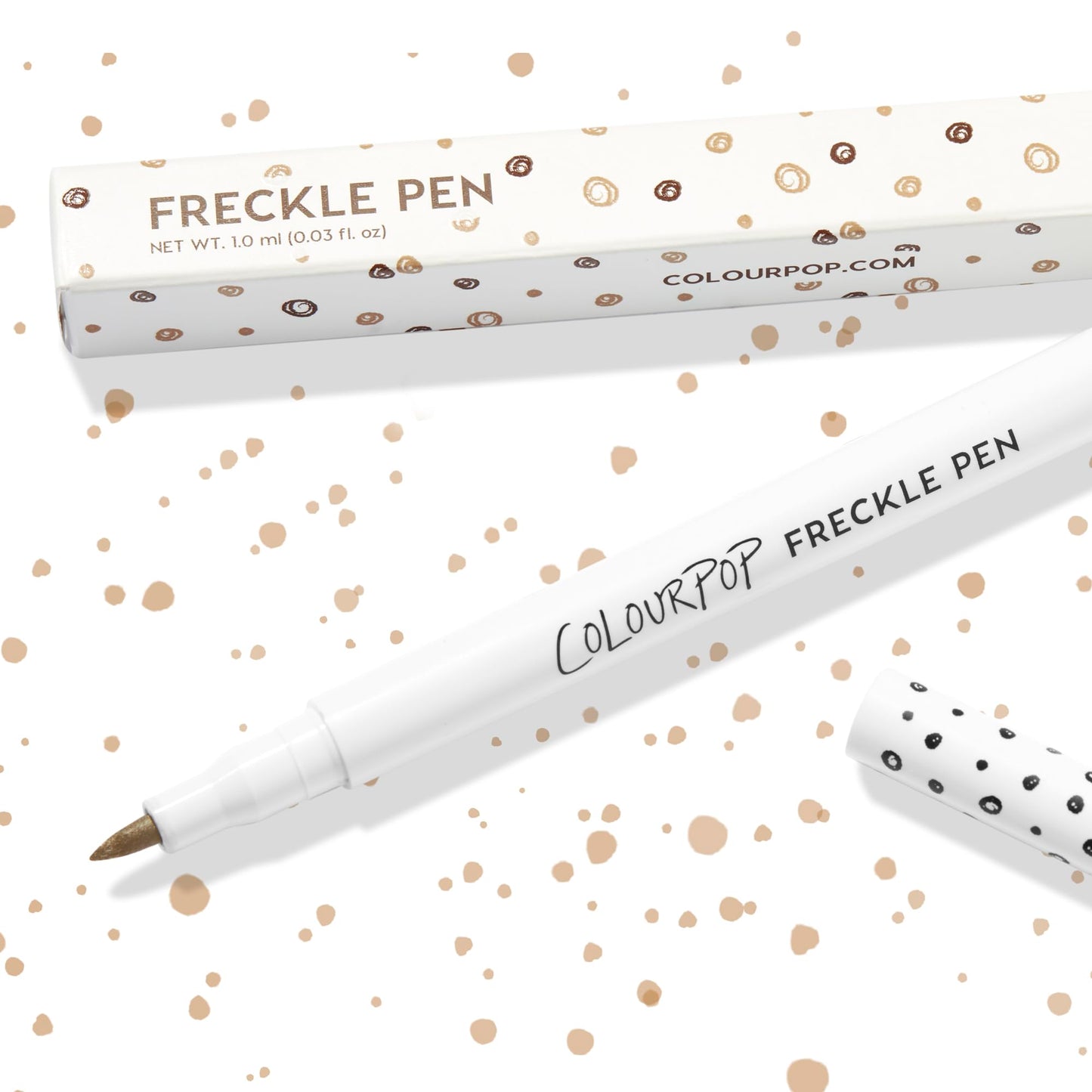 ColourPop Freckle Pen - Long-Lasting Faux Freckle Makeup with a Buildable Customizable Color - Natural Looking Fake Freckles with Soft Felt Tip Beauty & Personal Care ColourPop