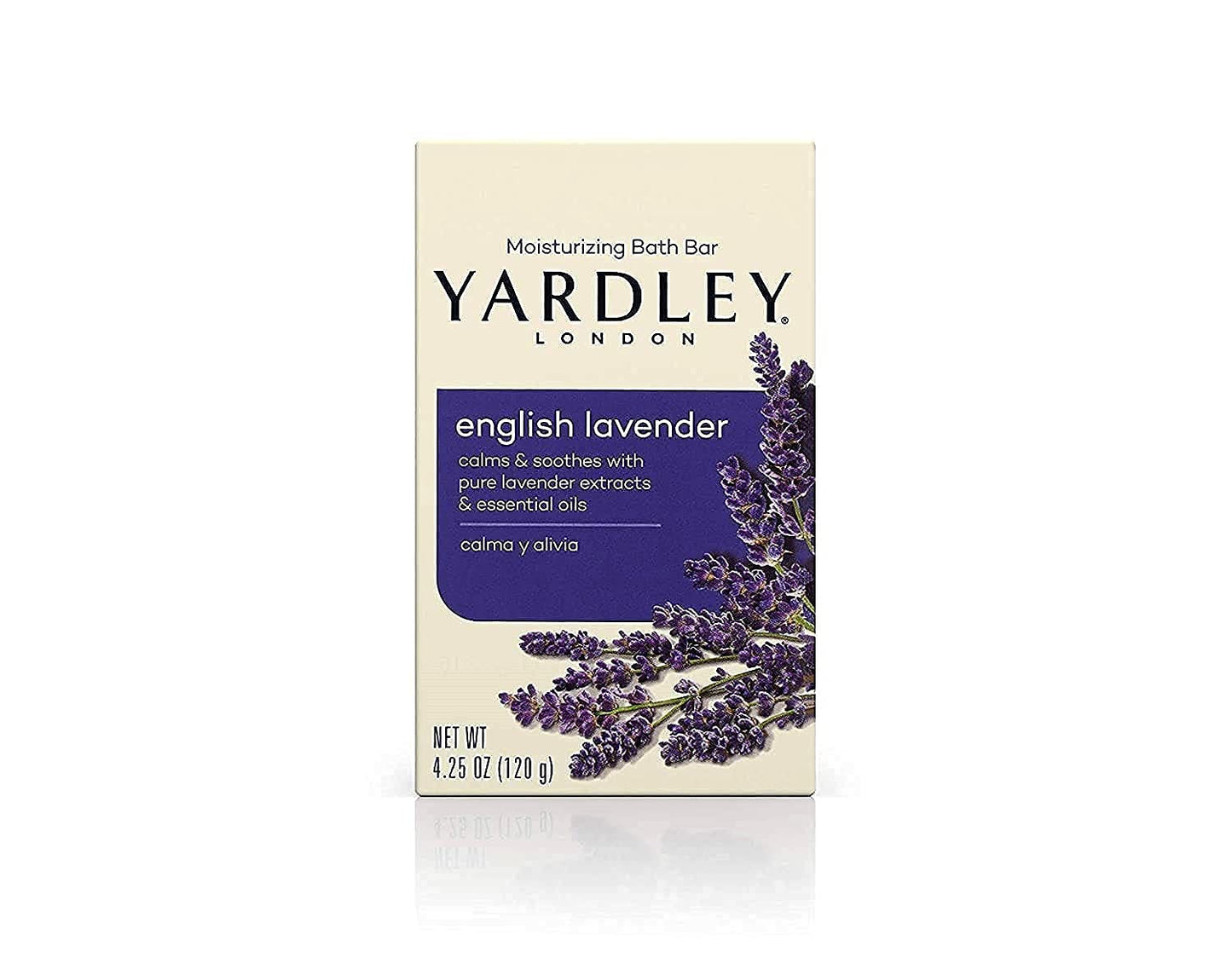 Yardley London English Lavender with Essential Oils Soap Bar, 4.25 oz Bar, Pack of 3, 12.75 Oz Beauty & Personal Care Yardley