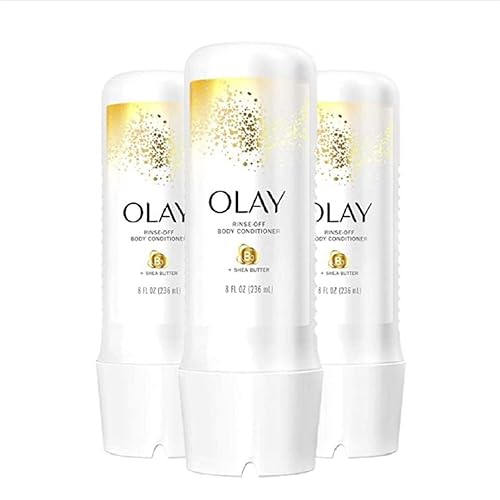 Olay In-Shower Rinse-Off Body Conditioner for Dry Skin with B3 and Shea Butter for Lasting Hydration, 8 Fl Oz (Pack of 3) Beauty & Personal Care Olay
