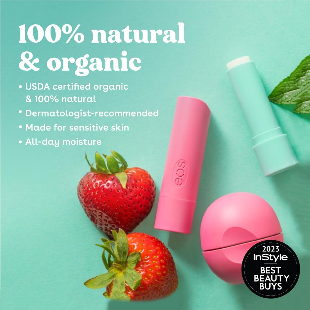 eos Smooth Lip Balm Sphere, Sweet Mint 0.25 oz (Pack of 7) Beauty and Personal Care eos