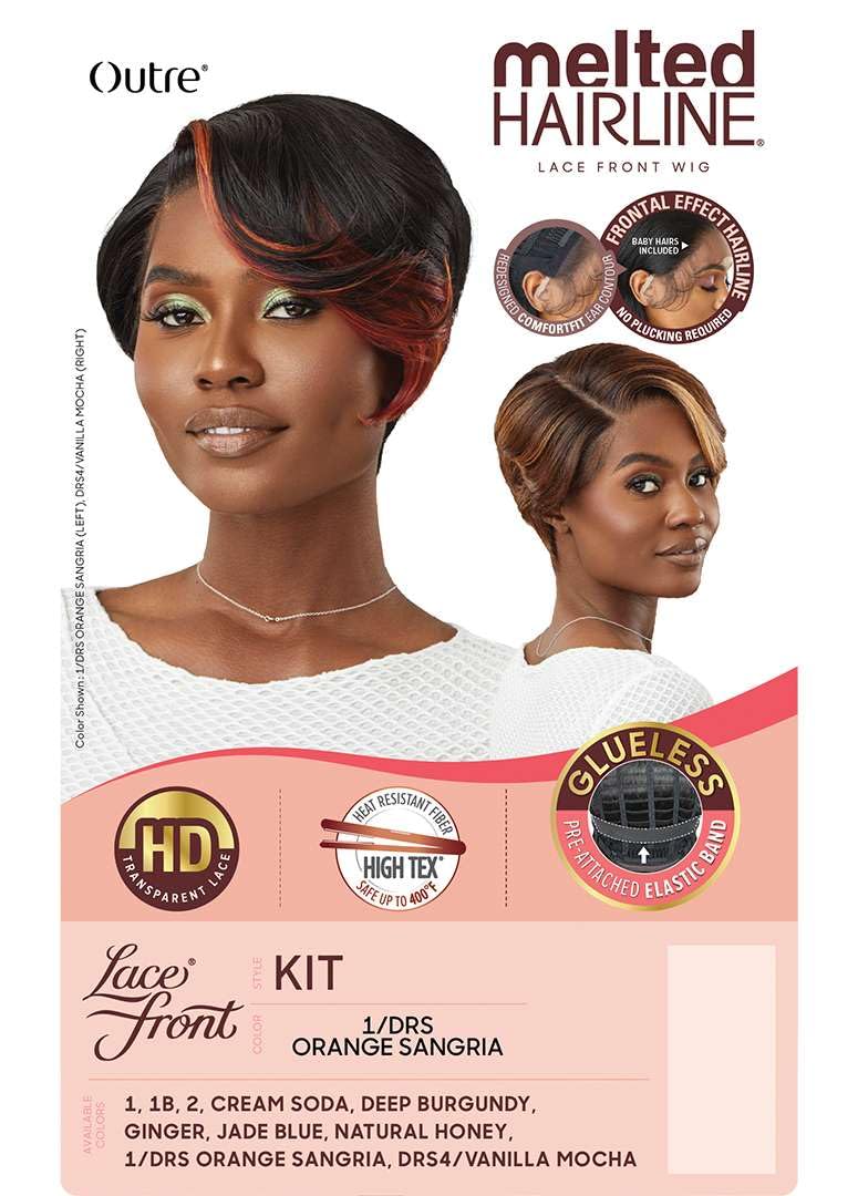Outre Lace Front Wig - Melted Hairline - Kit (JET BLACK 1)