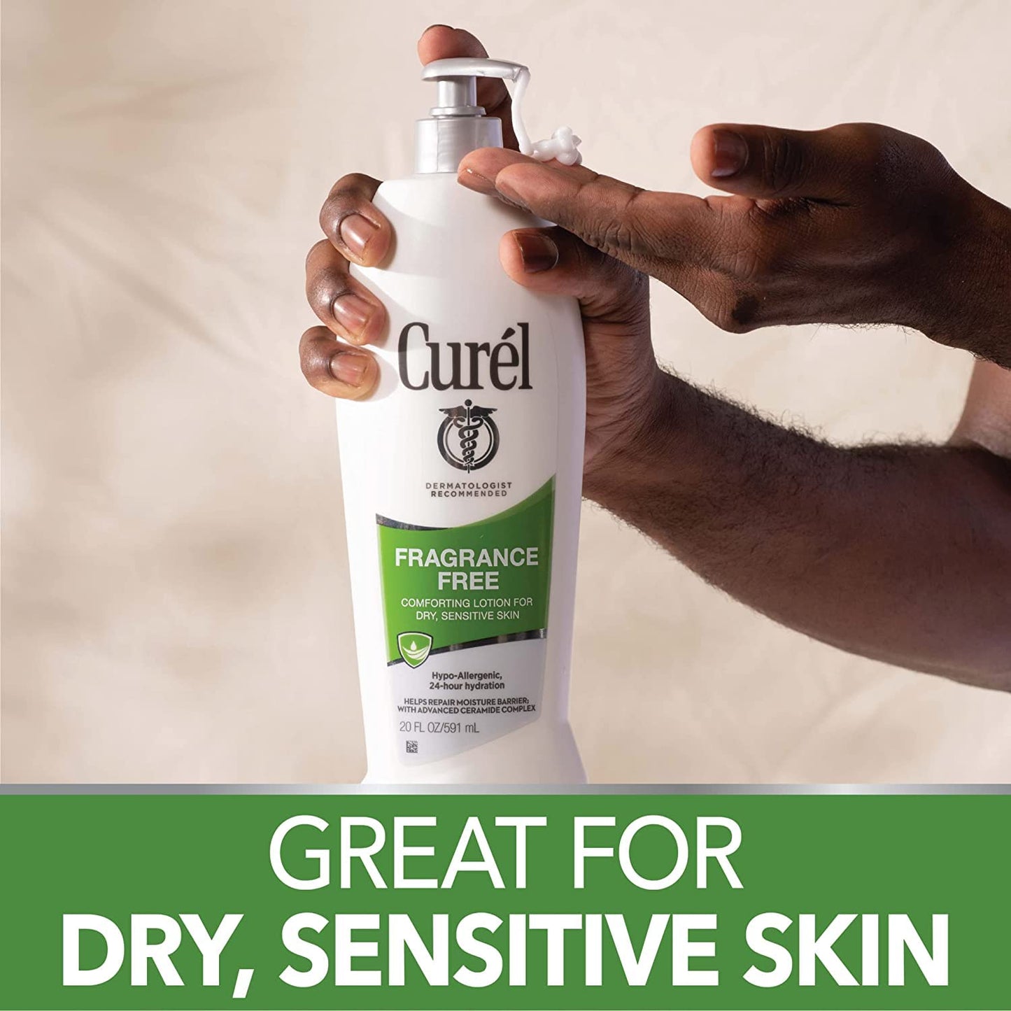 Curel Daily Moisture Fragrance-Free Lotion For Dry Skin 13 oz (Pack of 3) Beauty & Personal Care Curel