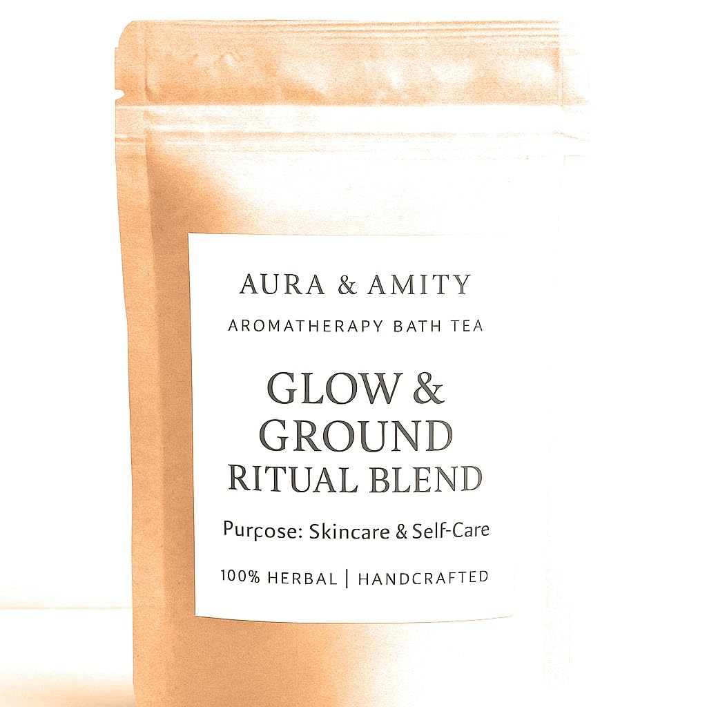 Aura & Amity Botanical Bath Tea - Herbal Soak Bags for Skincare & Self-Care - 100% Natural, Handcrafted, Single Use Spa Ritual (Calendula) Beauty and Personal Care Aura & Amity