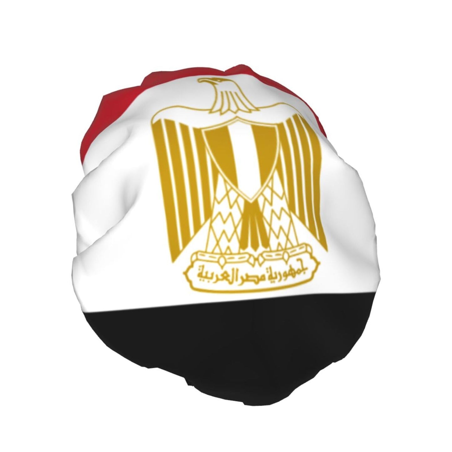 Egypt Flag Prints Shower Cap Double Layer Lined Waterproof Bathing Shower Hat Beauty and Personal Care Hayyett